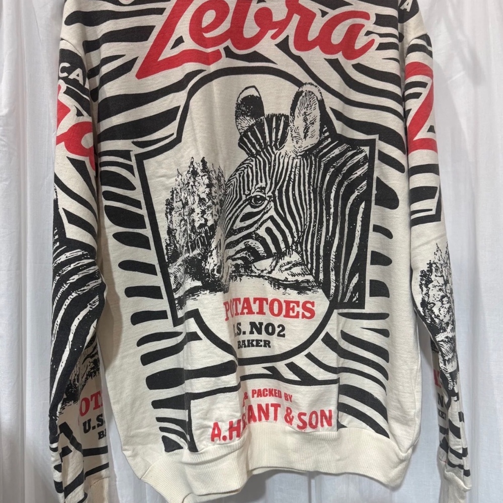 California Zebra Cotton Sweater